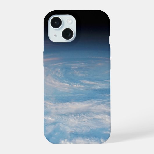 Circulaire wolkvorming boven de Stille Zuidzee. iPhone 15 Case (Achterkant)