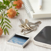 Circulaire wolkvorming boven de Stille Zuidzee. Sleutelhanger (Zijkant)