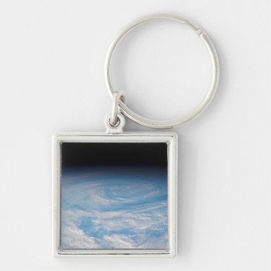 Circulaire wolkvorming boven de Stille Zuidzee. Sleutelhanger (Voorkant)