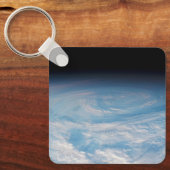 Circulaire wolkvorming boven de Stille Zuidzee. Sleutelhanger (Voorkant)