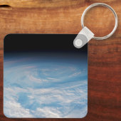 Circulaire wolkvorming boven de Stille Zuidzee. Sleutelhanger (Achterkant)