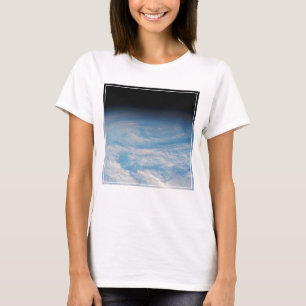 Circulaire wolkvorming boven de Stille Zuidzee. T-shirt