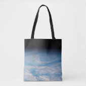 Circulaire wolkvorming boven de Stille Zuidzee. Tote Bag (Voorkant)