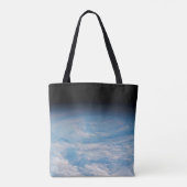 Circulaire wolkvorming boven de Stille Zuidzee. Tote Bag (Achterkant)