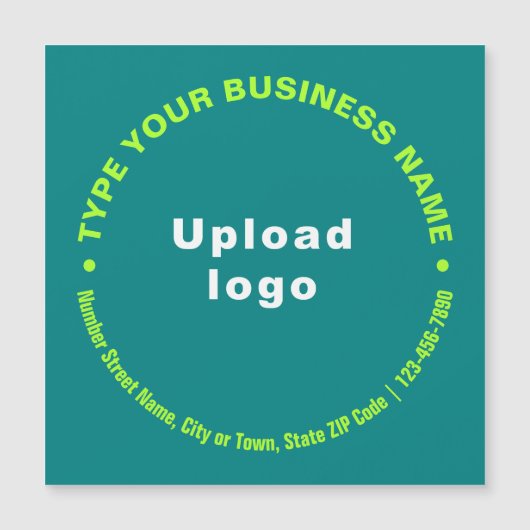 Circulaire zakelijke teksten, Blauwgroen groene ma (Voorkant)