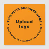 Circulaire Zakelijke Teksten over Oranje Magnetisc (Voorkant)