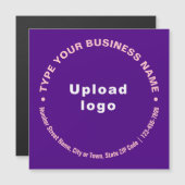 Circulaire Zakelijke Teksten over Paarse Magnetisc (Voorkant / Achterkant)