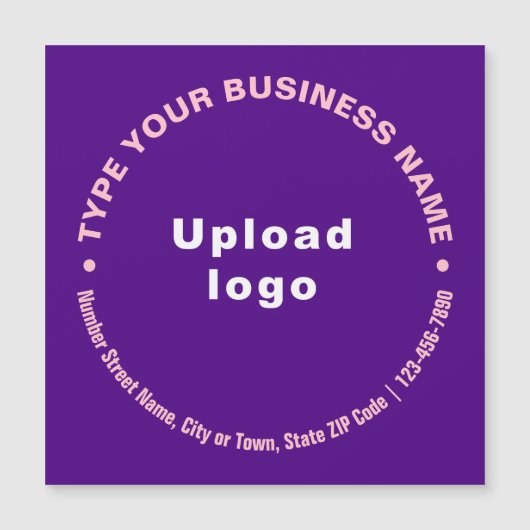 Circulaire Zakelijke Teksten over Paarse Magnetisc (Voorkant)