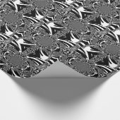 Circulaire Zebra Kaleidoscoop Art Print Cadeaupapier (Hoek)