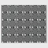 Circulaire Zebra Kaleidoscoop Art Print Cadeaupapier (Vlak)