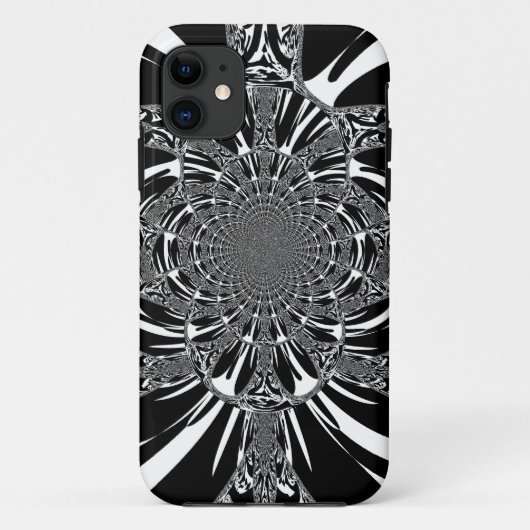 Circulaire Zebra Kaleidoscoop Art Print Case-Mate iPhone Case (Achterkant)