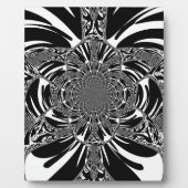 Circulaire Zebra Kaleidoscoop Art Print Fotoplaat (Voorkant)