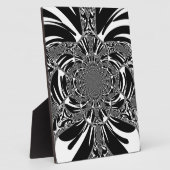 Circulaire Zebra Kaleidoscoop Art Print Fotoplaat (Zijkant)