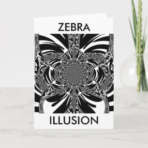 Circulaire Zebra Kaleidoscoop Art Print Kaart