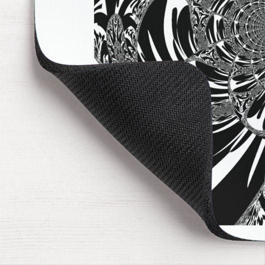 Circulaire Zebra Kaleidoscoop Art Print Muismat (Hoek)