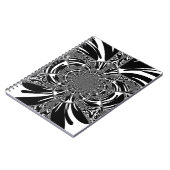 Circulaire Zebra Kaleidoscoop Art Print Notitieboek (Linkerzijde)