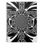 Circulaire Zebra Kaleidoscoop Art Print Notitieboek (Voorkant)