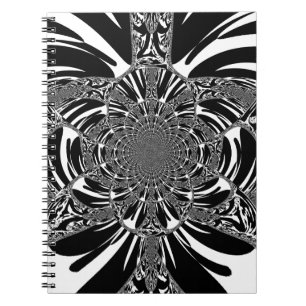 Circulaire Zebra Kaleidoscoop Art Print Notitieboek