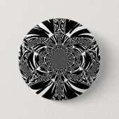 Circulaire Zebra Kaleidoscoop Art Print Ronde Button 5,7 Cm (Voorkant)