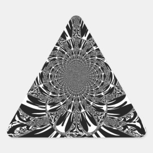 Circulaire Zebra Kaleidoscoop Art Print Sticker