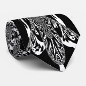 Circulaire Zebra Kaleidoscoop Art Print Stropdas (Opgerold)