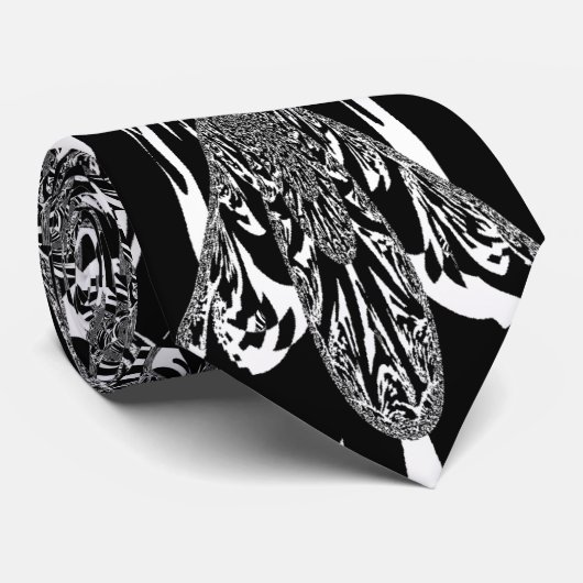 Circulaire Zebra Kaleidoscoop Art Print Stropdas (Opgerold)