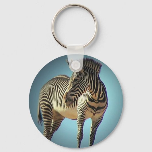 Circulaire Zebra Sleutelhanger (Voorkant)