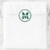 Circular address labels,monogram address labels (Tas)