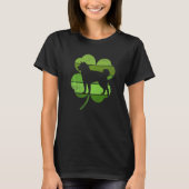 Circular Akita Irish Shamrock Dog St Patrick's Day T-shirt (Voorkant)