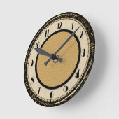 Circular Art Deco Style Smart Ronde Klok (Hoek)