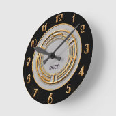 Circular Art Deco Wall Ronde Klok (Hoek)