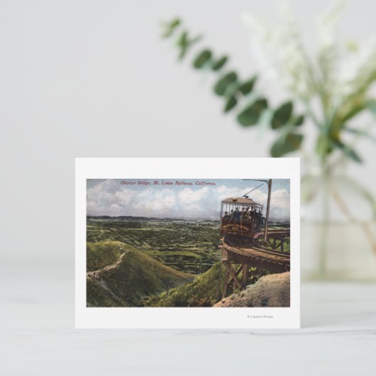 Circular Bridge Pacific Railway Uitzicht Briefkaart (Staand voorkant)