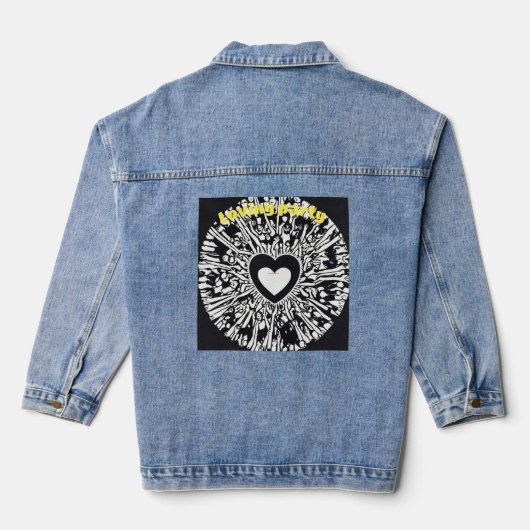 "Circular Celebration: Denim jas voor dames met Jacket (Achterkant)