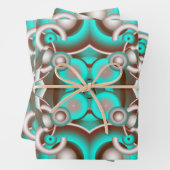 Circular Celestial Concentric Circles Pattern Inpakpapier Vel (In situ)