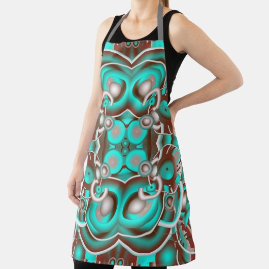 Circular Celestial Concentric Circles Pattern Schort (Insitu)