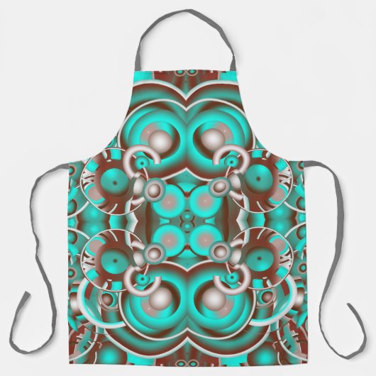 Circular Celestial Concentric Circles Pattern Schort (Voorkant)