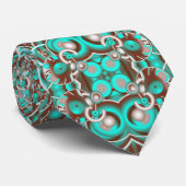 Circular Celestial Concentric Circles Patterned Stropdas (Opgerold)