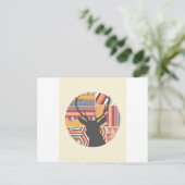 Circular Deer Briefkaart (Staand voorkant)