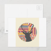 Circular Deer Briefkaart (Voorkant / Achterkant)