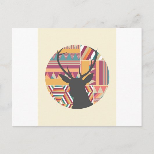 Circular Deer Briefkaart (Voorkant)