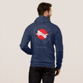 Circular Dive Flag Dark Shirt (Achterkant volledig)