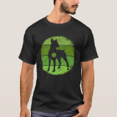 Circular Doberman Irish Shamrock  Dog St Patrick s T-shirt (Voorkant)