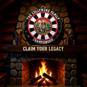 Circular Grizzly in Forest Target Dartbord