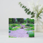Circular Herb Garden with Fountain, Dunedin, NZ Briefkaart (Staand voorkant)