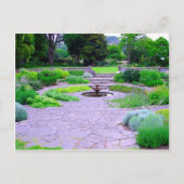 Circular Herb Garden with Fountain, Dunedin, NZ Briefkaart (Voorkant)