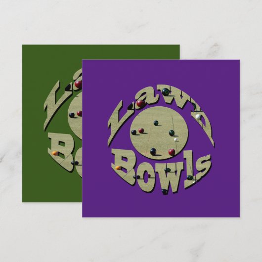Circular Lawn Bowls Afbeelding Logo (Voorkant / Achterkant)