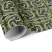 Circular, Linear And Tapered Shapes Abstract Art Cadeaupapier (Rol Hoek)