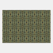 Circular, Linear And Tapered Shapes Abstract Art Inpakpapier Vel (Voorkant 2)