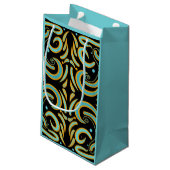 Circular, Linear And Tapered Shapes Abstract Art Klein Cadeauzakje (Achterkant Gekanteld)