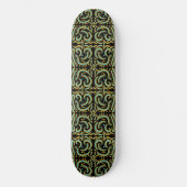 Circular, Linear And Tapered Shapes Abstract Art Persoonlijk Skateboard (Voorkant)
